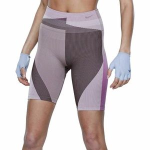 Nike Women's Dri Fit Dry Sculpt Icon Clash Seamless 8" Training Shorts  M